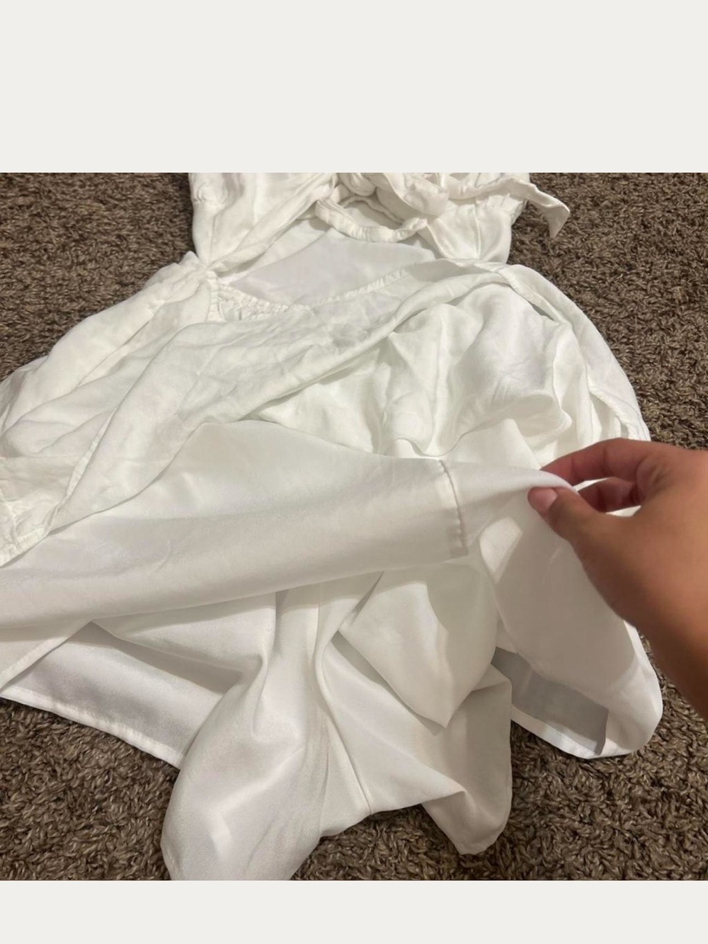 Hollister White Bridal-Style Maxi Dress